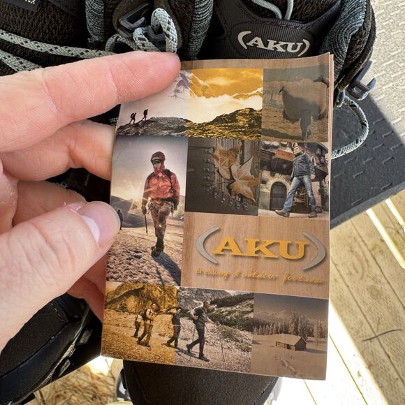 AKU 714 Alterra Lite Mid GTX W3 Men’s 5 Women’s 7 13623e22 Brown Blue Boots New‎ - Picture 11 of 11